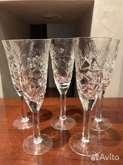 Хрустальные рюмки СССР