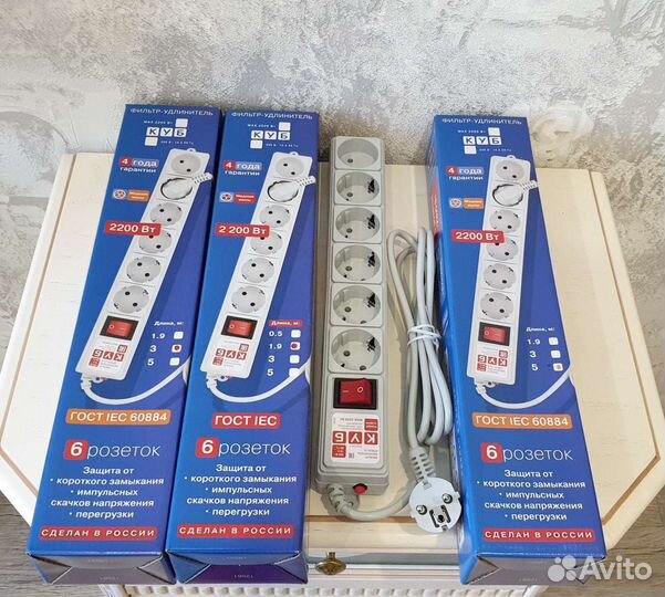 Сетевые фильтры Power cube 10A и 16А Россия