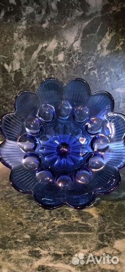 Ваза цветное стекло винтаж