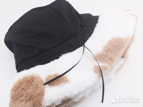 Панама плюшевая шапка зимняя для девочек