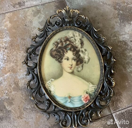 Картина шелкография в бронзе