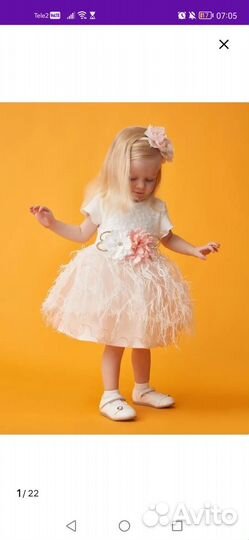 Платье для девочки 74-80