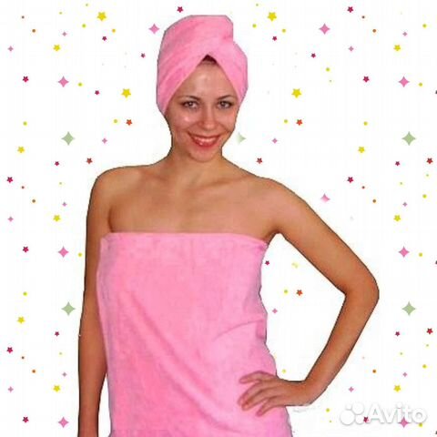 Набор для бани и сауны: килт и полотенце-чалма