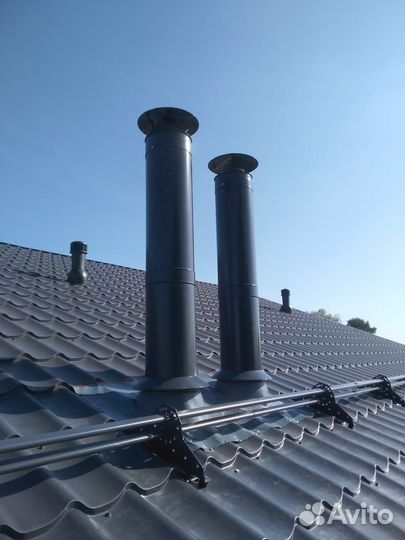 Труба сэндвич для дымохода 115х200 0,5мм/0,5мм нержавейка