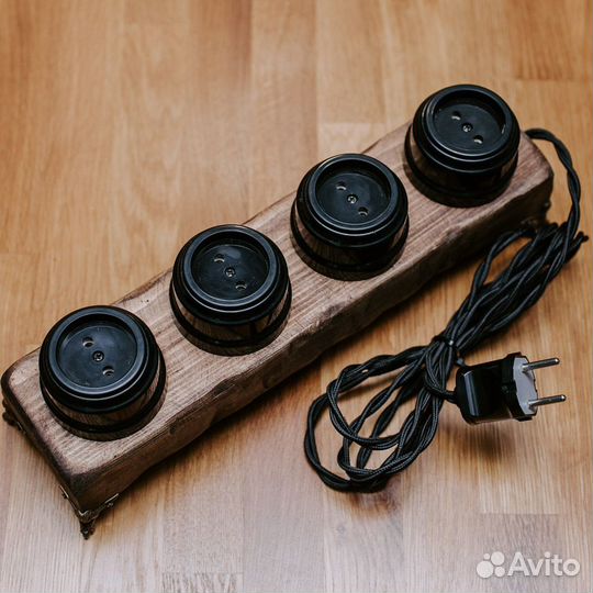 Удлинитель электрический ретро на ножках-ангелах