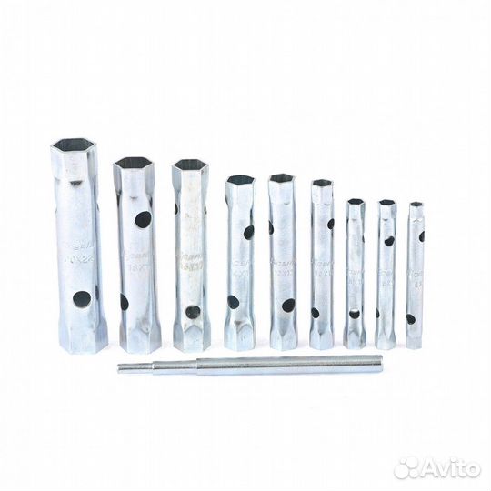 Набор ключей-трубок торцевых, 6 - 22 мм, вороток