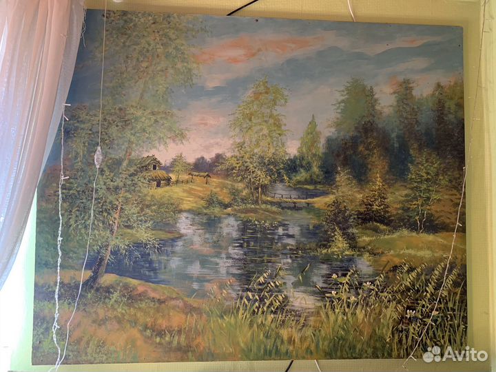 Картина маслом старая