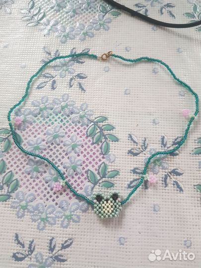 Серьги из бисера и чекеры