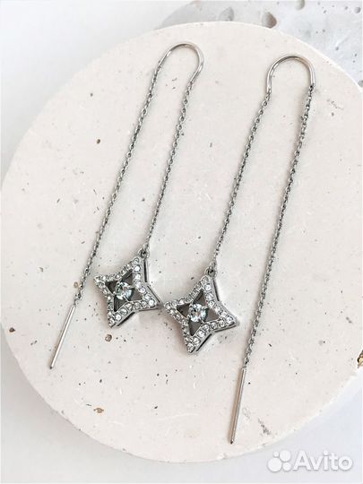 Серьги Swarovski Оригинал Подвеска Звезда