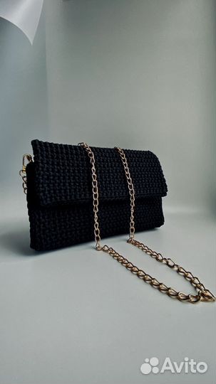 Вязаная сумка кросс-боди. Изделие ручной работы