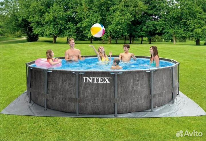 Каркасный бассейн новый Intex 457x122 см