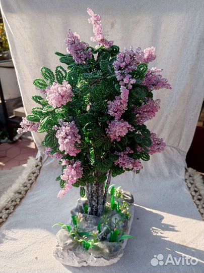 Сирень из бисера