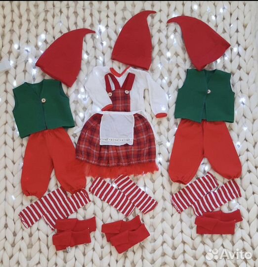 Костюм гнома гномика новогодний, карнавальный