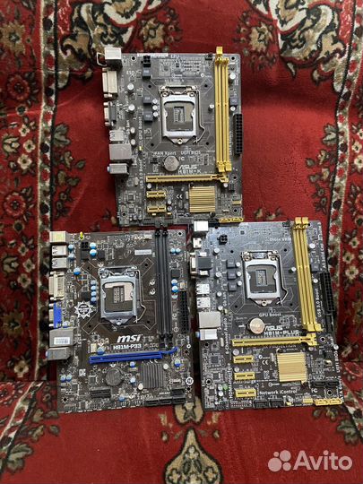 Материнские платы 775-1151, ам 2-3+, fm1,2+