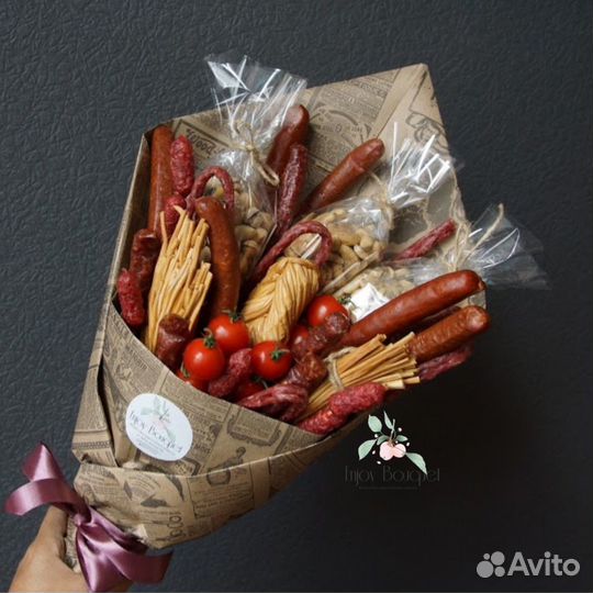 Букет из колбасы