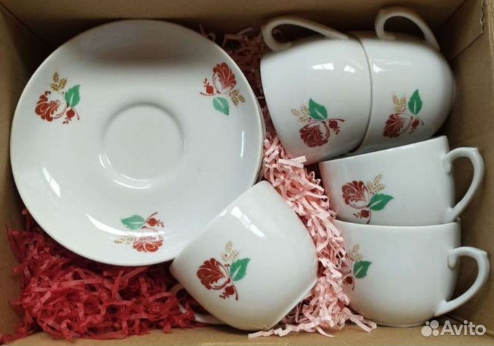 Кофейные чашечки с блюдцами (Вербилки, СССР)