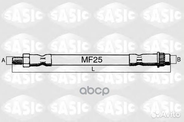 Шланг тормозной передний 6600007 Sasic
