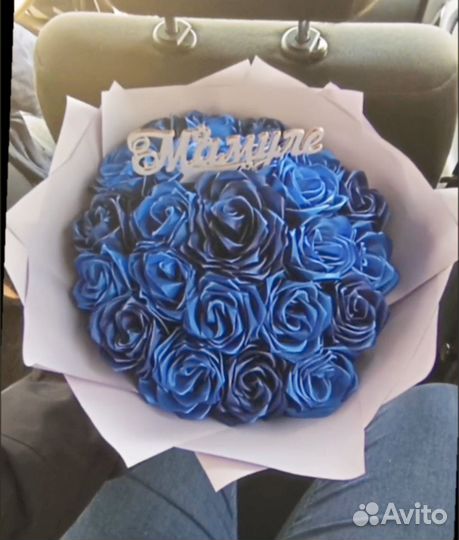 Букет из атласных лент на заказ