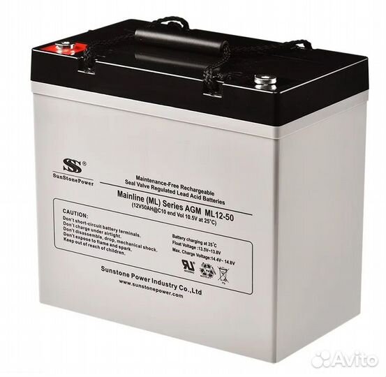 AGM аккумулятор SunStonePower ML12-50 (50Ач )