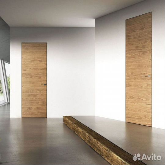 Межкомнатные скрытые двери с отделкой