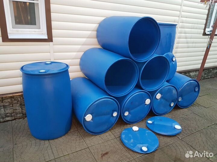 Бочка пластиковая для воды бу 227 литров