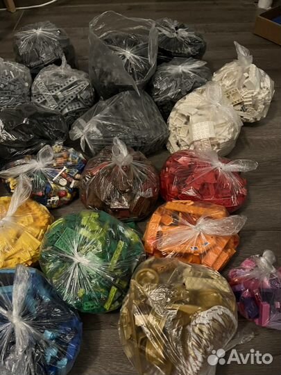 Lego конструктор по цветам 10кг оригинал микс