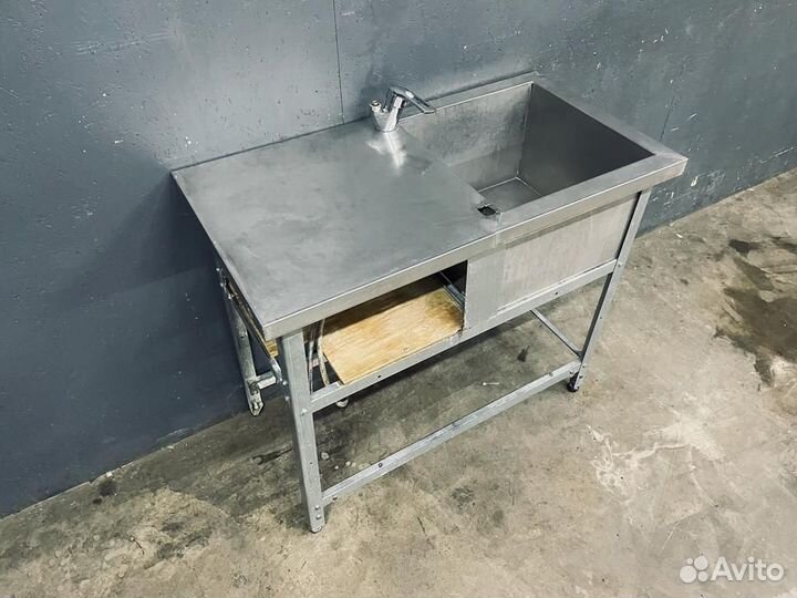 Ванна моечная с раб. поверхностью 100х53 см