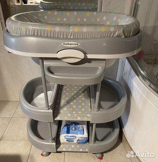 Детская ванночка с пеленальным столиком