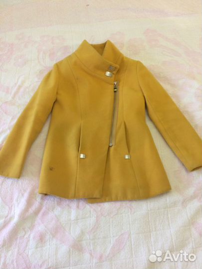 Шикарное желтое пальто De Salitto италия