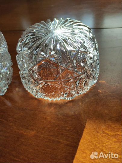 Конфетница. Ваза. Салатник хрусталь