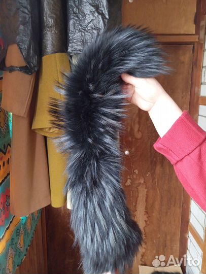 Натуральный меховой воротник опушка