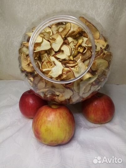 Сушеные яблоки (яблочные чипсы)