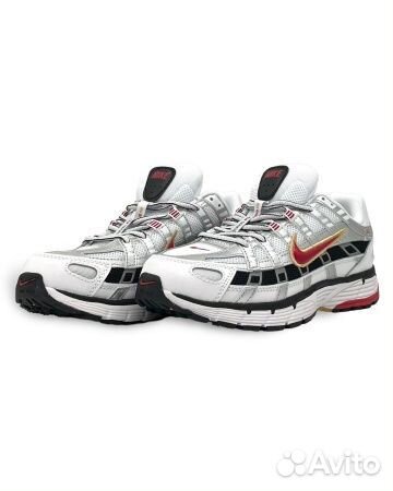 Nike P-6000 Flat Pewter White Red