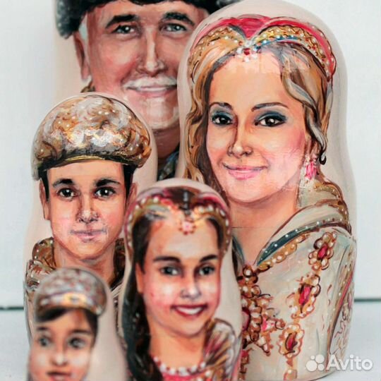 Подарок Матрешка по фото на заказ