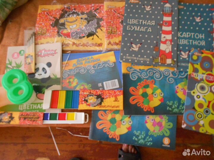Для дошкольниеов Пластели,краски,кисти,альбоиы,и д