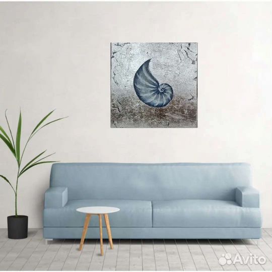 Интерьерная картина Аммонит. 40х40