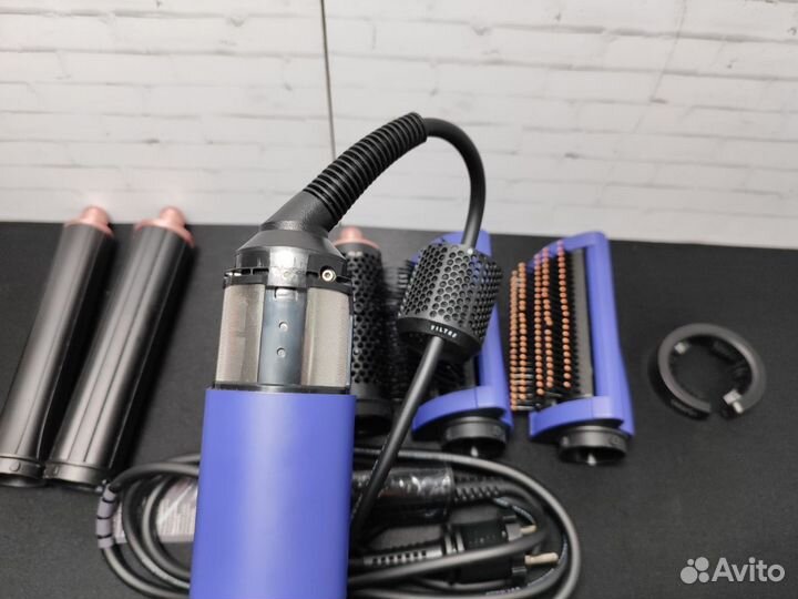 Стайлер dyson hs05 long синий с сумкой