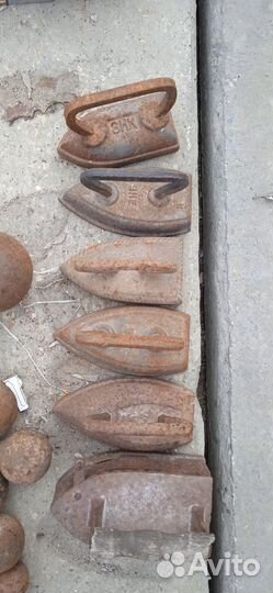 Утюг чугунный старинный