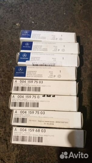 Свечи зажигания на mercedes C 180 W 204(оригинал)