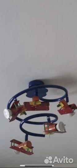 Детская люстра «самолетики»