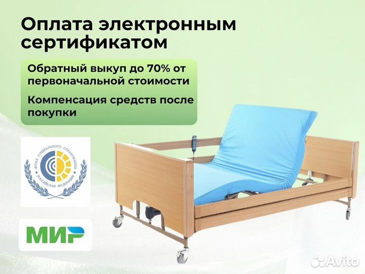 Медицинская кровать функциональная