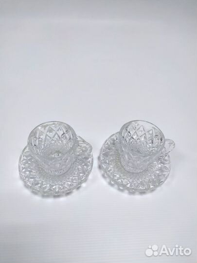 Хрустальная чайная пара bohemia