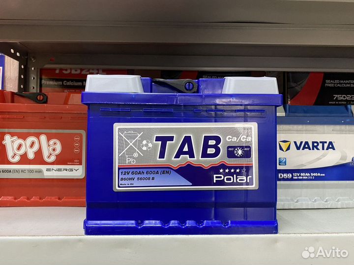 Аккумулятор 60 Tab Polar на Зиму Доставка Гарантия