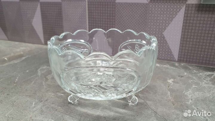 Хрустальная конфетница СССР