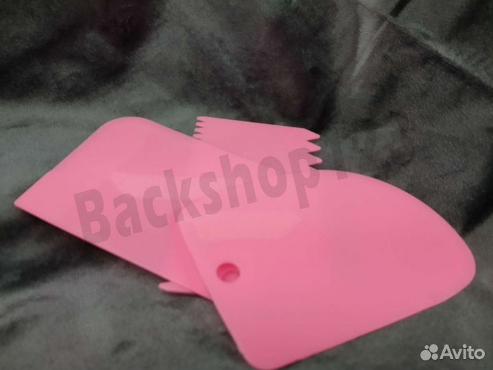 Шпатели для торта набор розовый