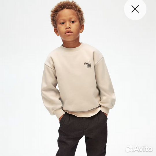 Свитшот/толстовка/кофта с начесом H&M 122/128