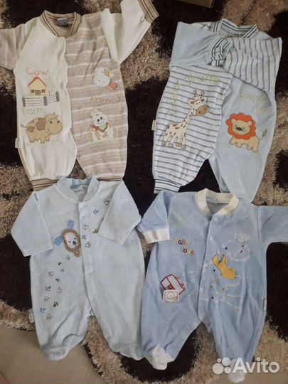 Вещи пакетом для мальчика р. 60-70.Обмен