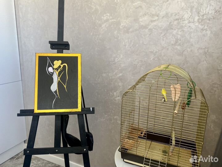 Картина - силуэты холст ручная работа