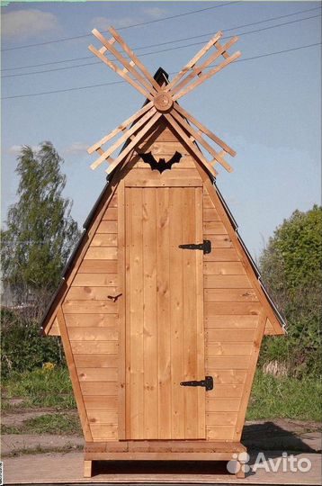 Дачный туалет деревянный Ю101
