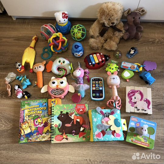 Игрушки пакетом до года